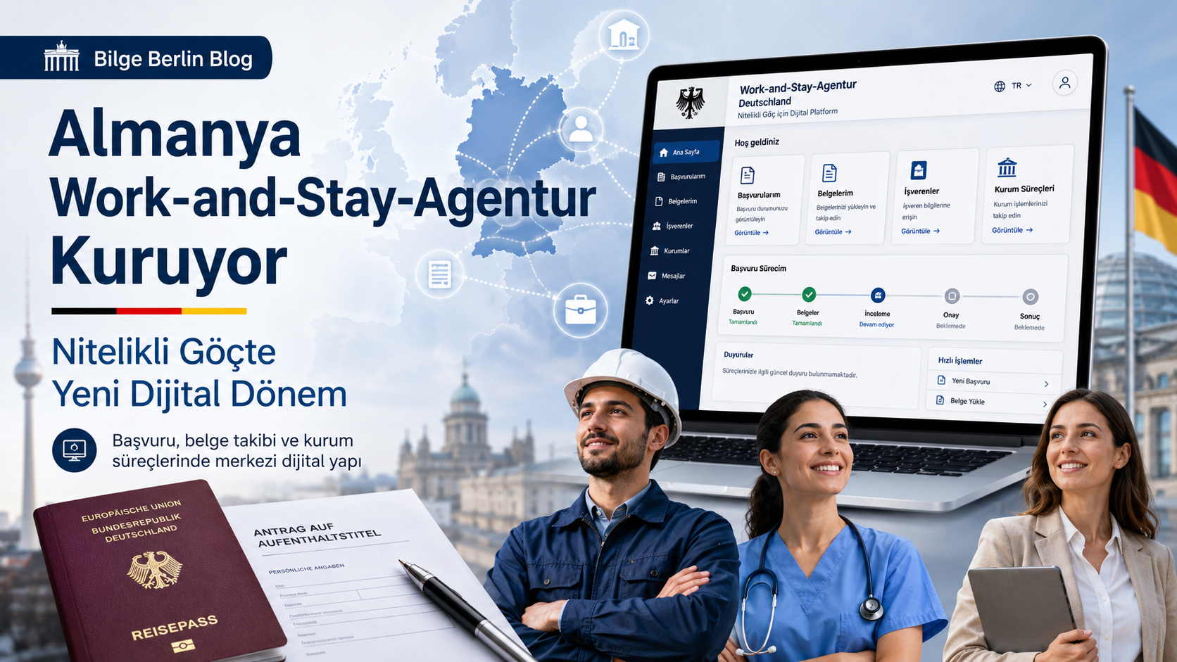 Almanya Work-and-Stay-Agentur Kuruyor: Nitelikli Göçte Yeni Dijital Dönem Başlıyor